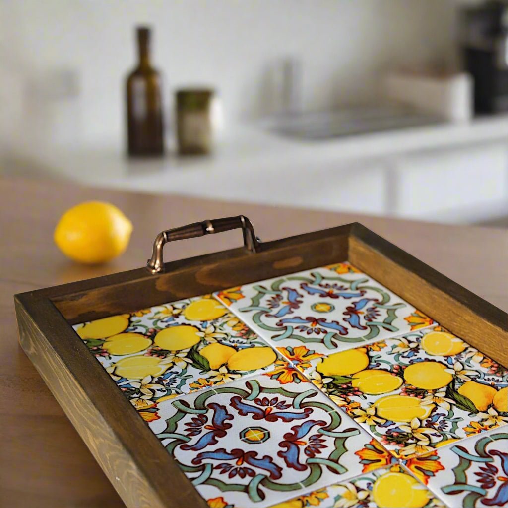 Поднос Ментон близък план - Tiled Tales